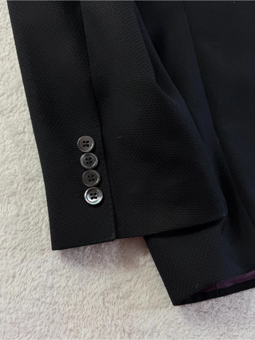 BOSS Hugo Boss The Clash Black Virgin Wool Blazer 42R